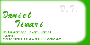 daniel timari business card